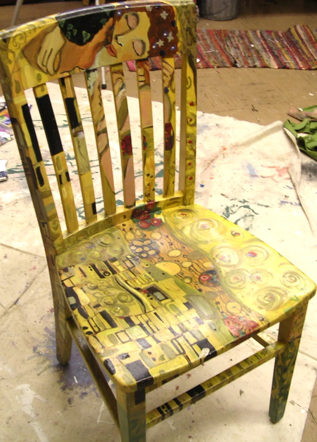 Gustav Klimt inspired Teacher's chair- Unity HS