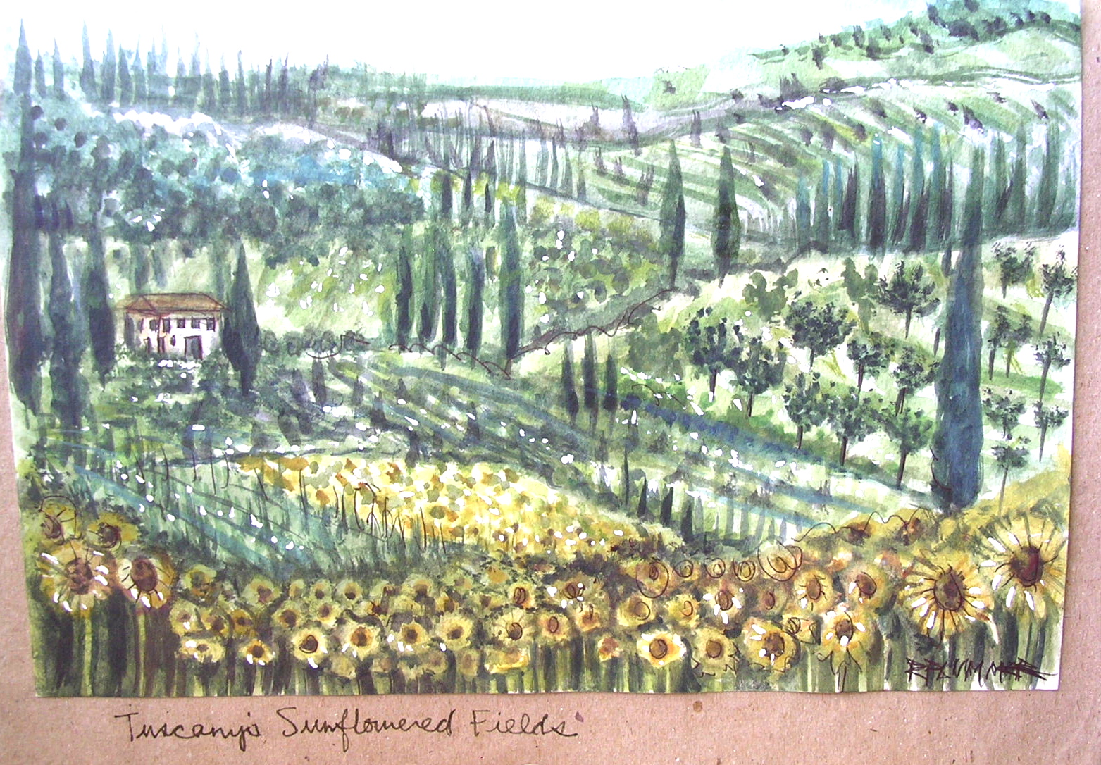 Tuscany watercolor