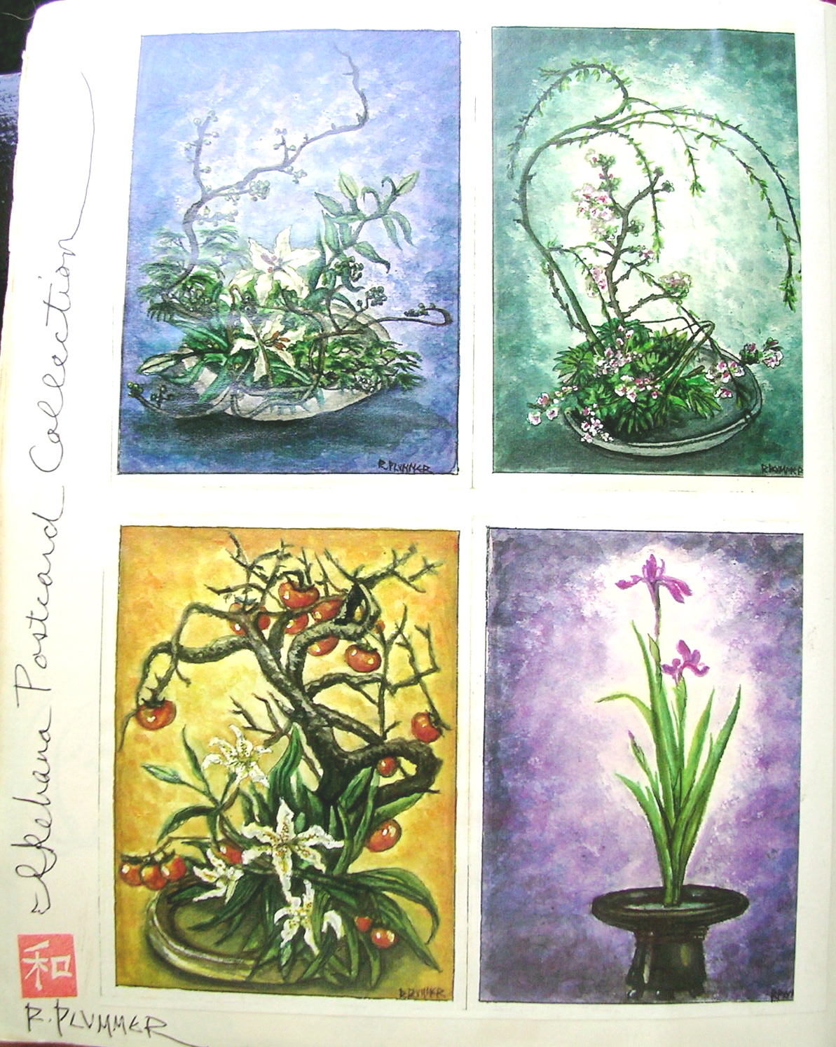 Studies of Ikebana Flower arranging