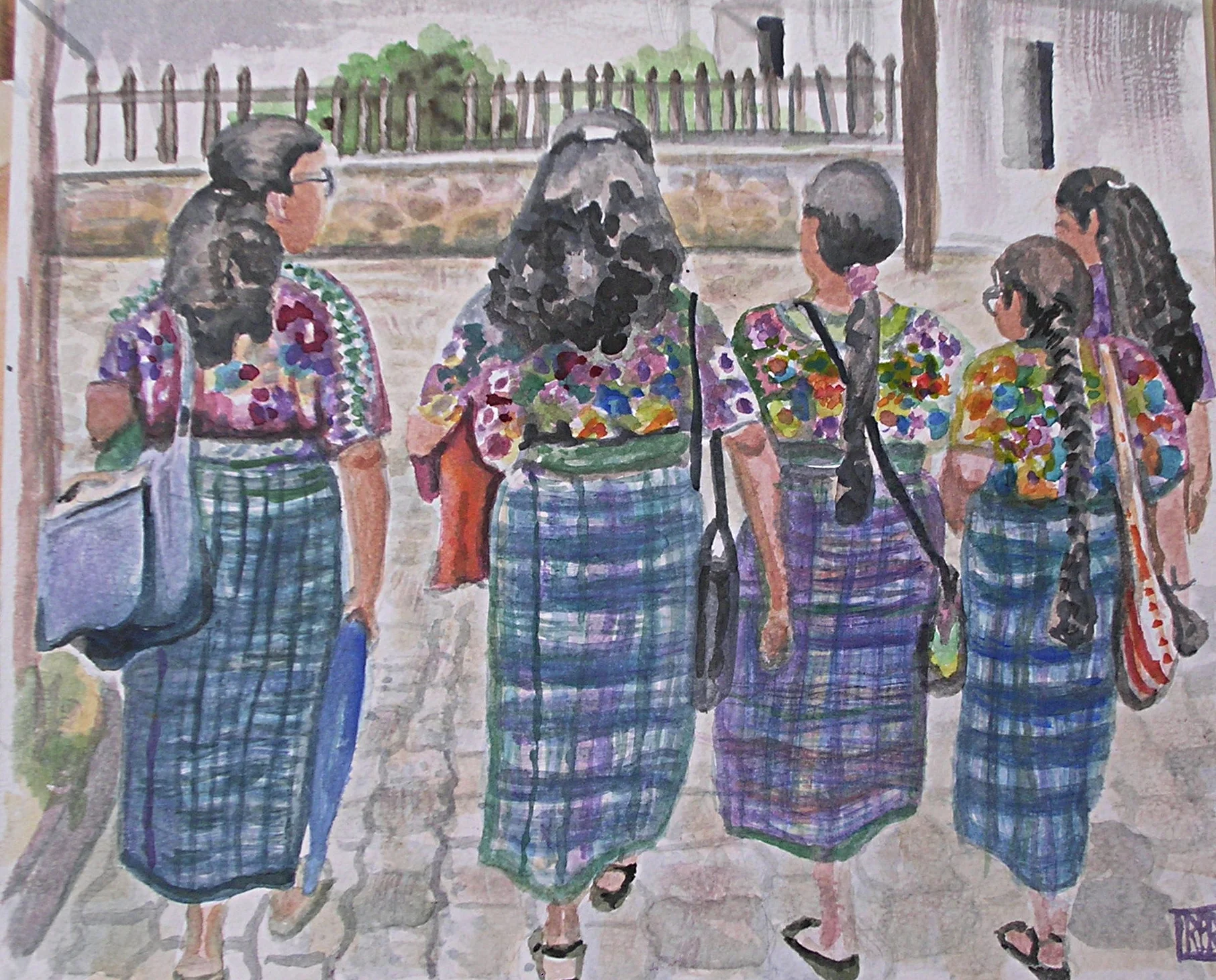 Our Kaqchikel language teachers, Escuela PLFM 2010