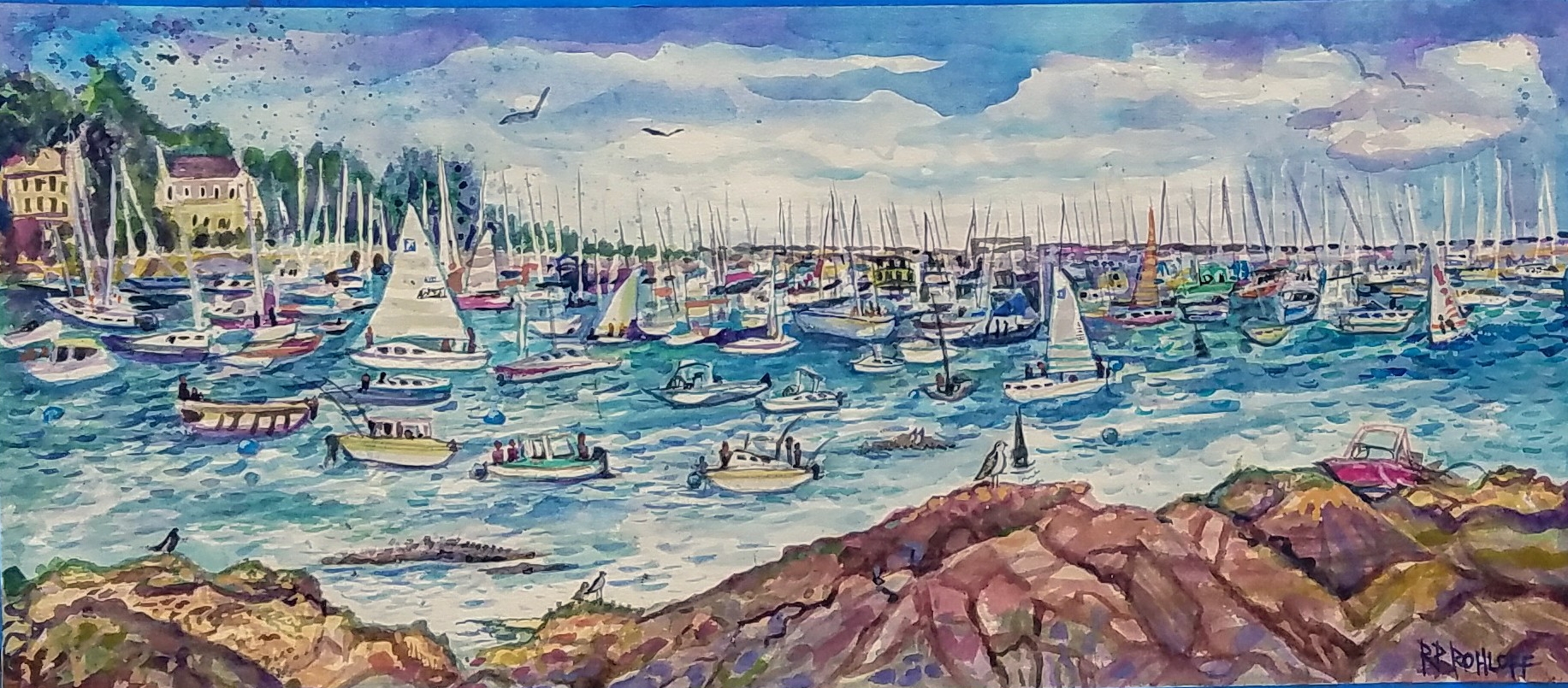 Marblehead Harbor, Paint the Town 2017