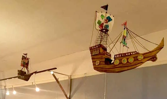 HMS  Imginarium II & III -My Pirate Ships, cardboard, acrylic, fabric