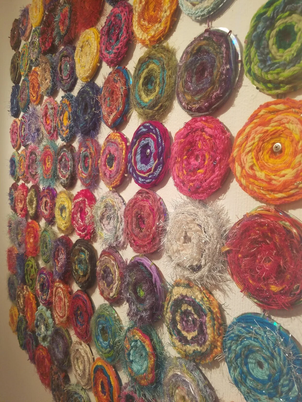 600 Hours of Grief, CD tapestry, 2017