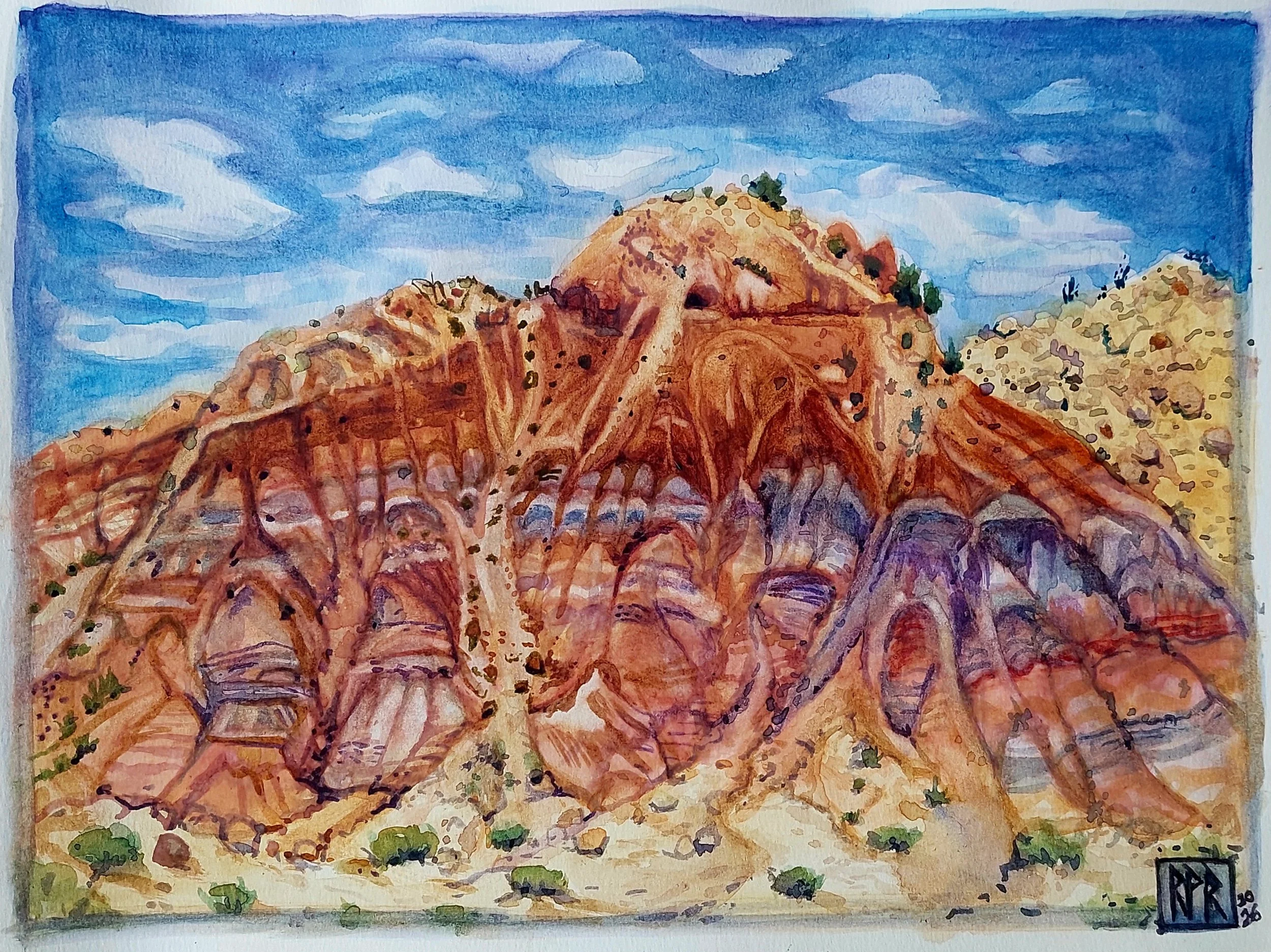 Painted Badlands II. S.E of Ghost Ranch