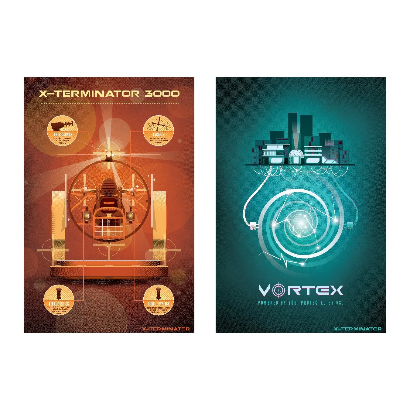 X-Terminator Ride Posters