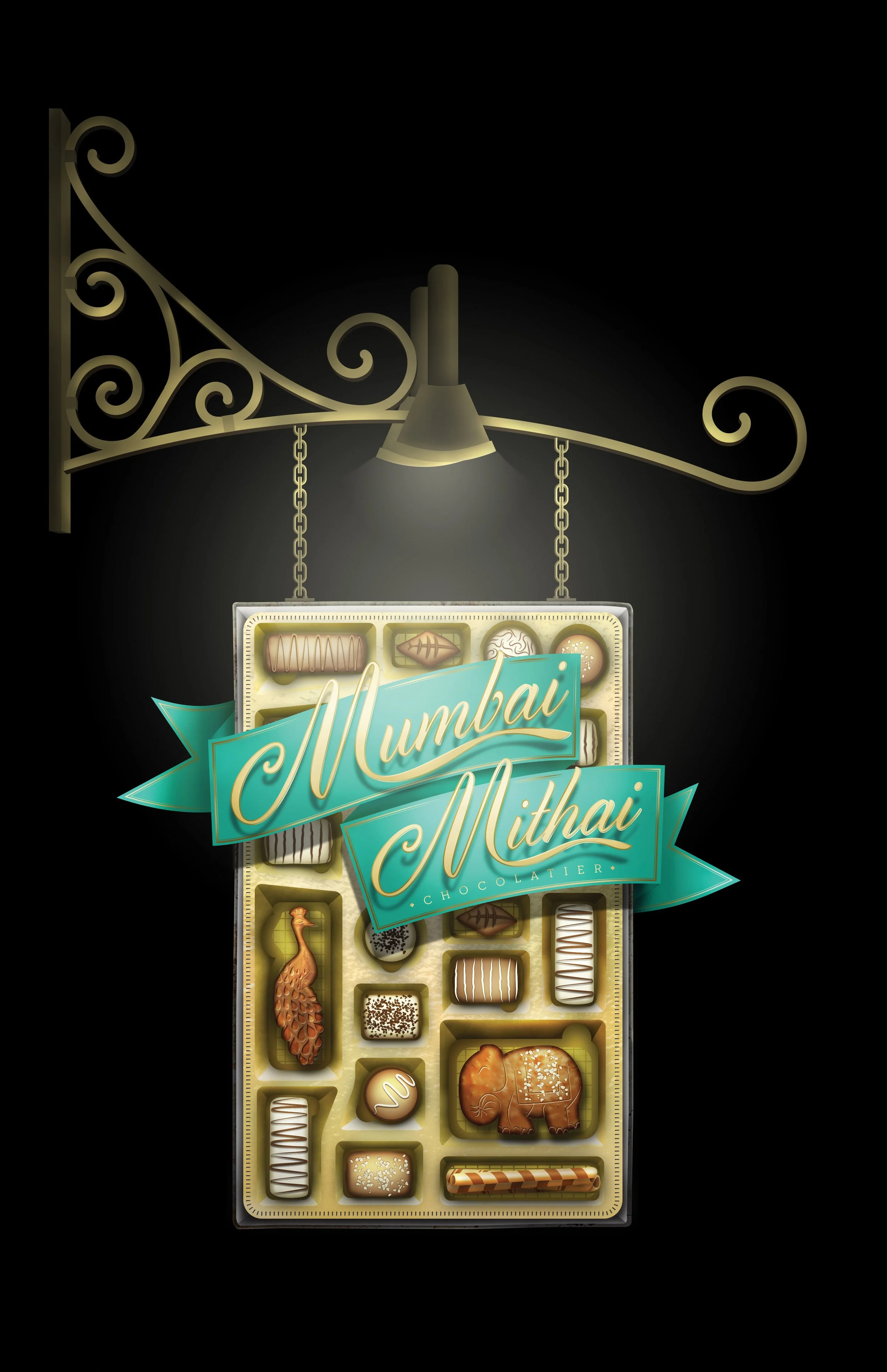 Mumbai Mithai Chocolatier logo & Blade Sign