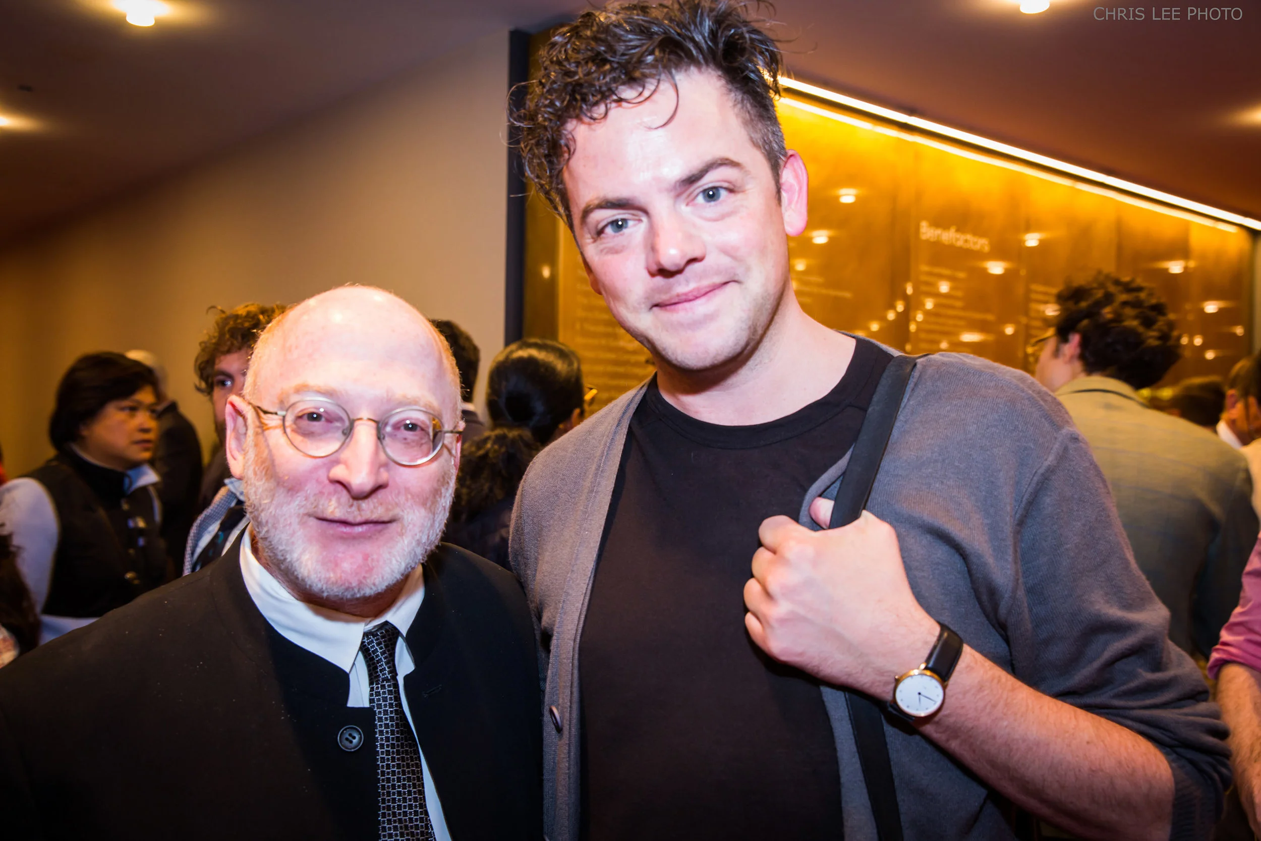 Aaron Jay Kernis (left). Photograph courtesy New York Philharmonic, Chris Lee Photographer.