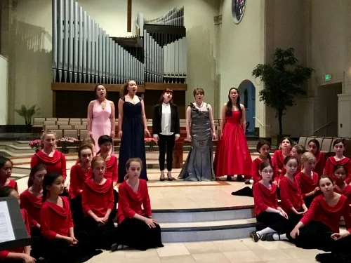Members of SFGC’s Soloist Intensive perform with Level III as part of the Sunset Music and Arts series.