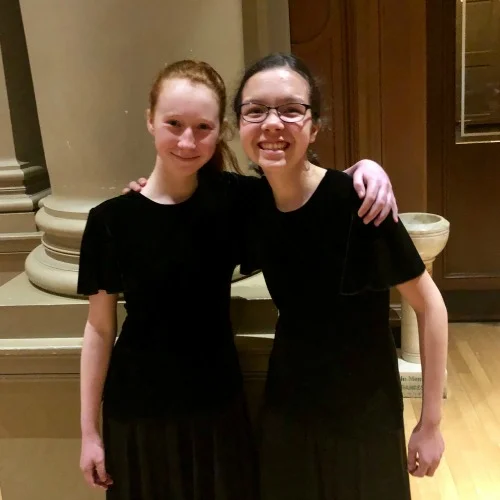 Level IV members Sami Kingsbury and Sasha Peregudova.