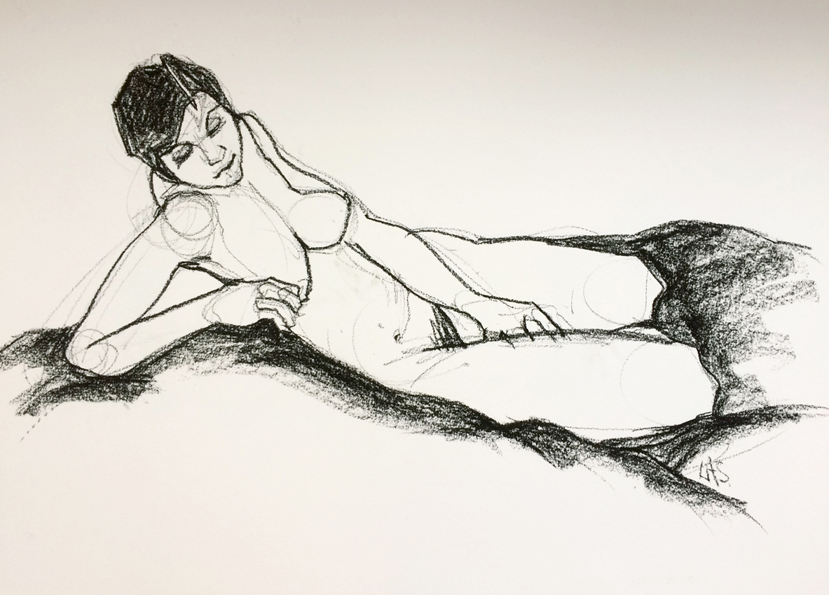 Nude on Elbow