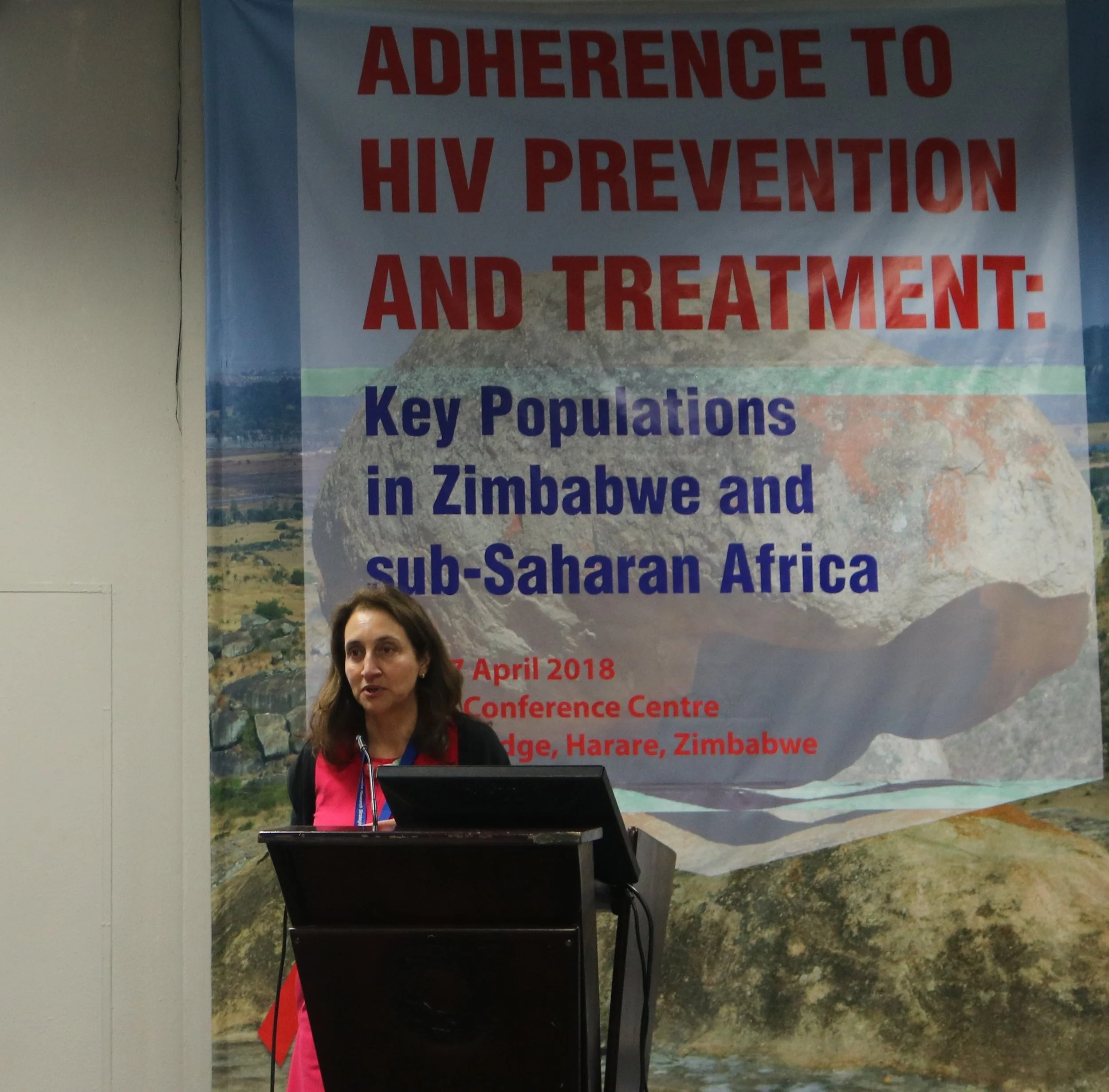 Dr Abas presenting at the conference