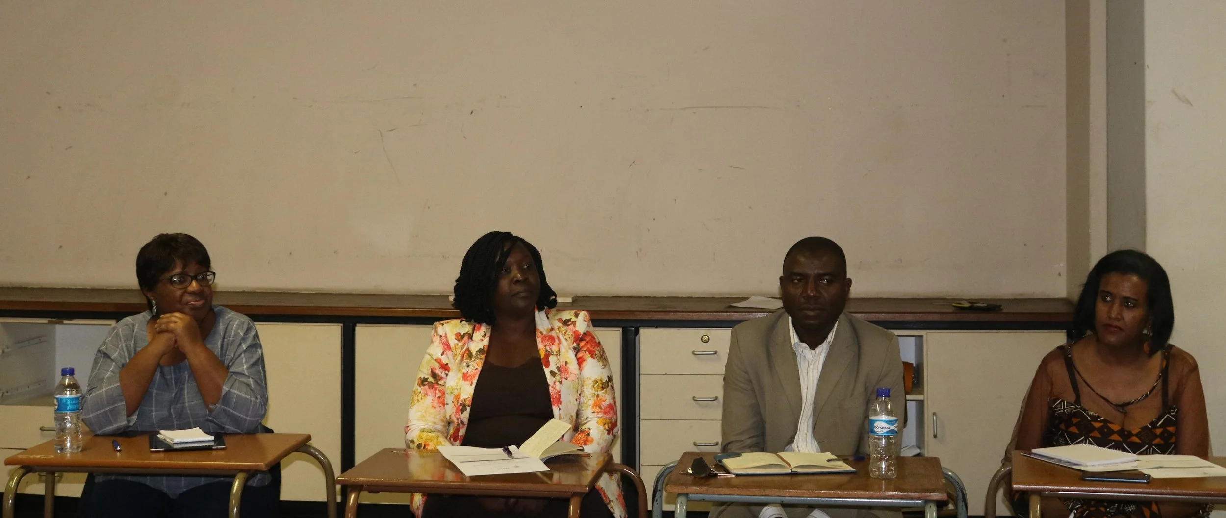 From Left to right, speakers: Angelica Mkorongo, Winnie Ndoro, Ignicious Murambidzi & Eleni Misganaw