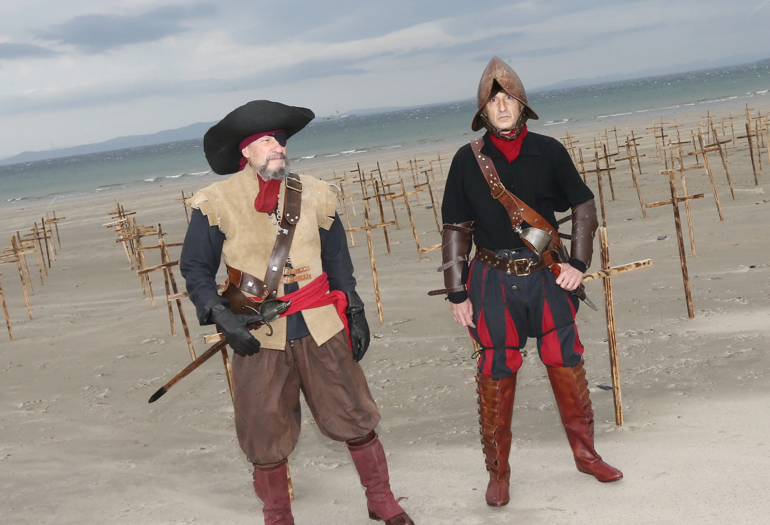 Armada Sailors on the Beach - photo Charlie Brady