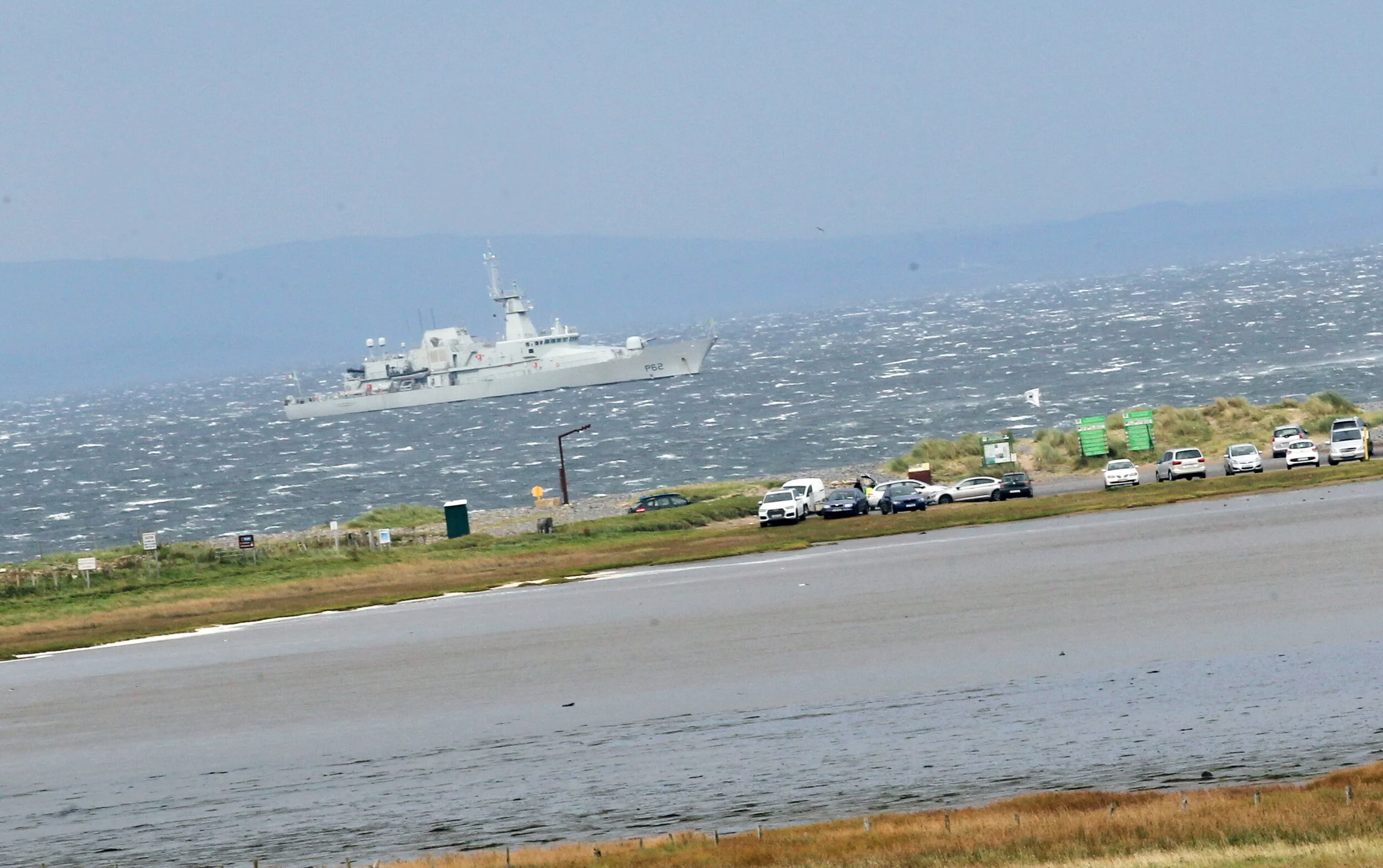 Naval vessels in Sligo Bay - photo Charlie Brady