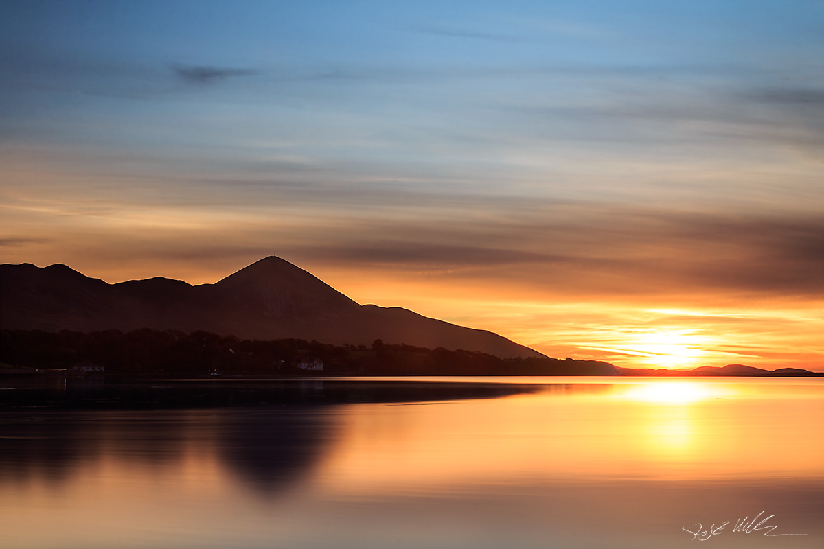 Croagh Patrick from Rosbeg, Westport Quay, Co. Mayo
