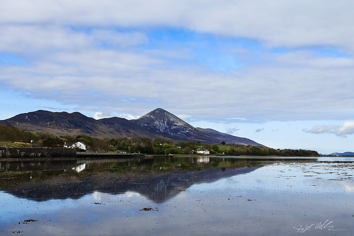 Croagh Patrick from Rosbeg, Westport Quay, Co. Mayo