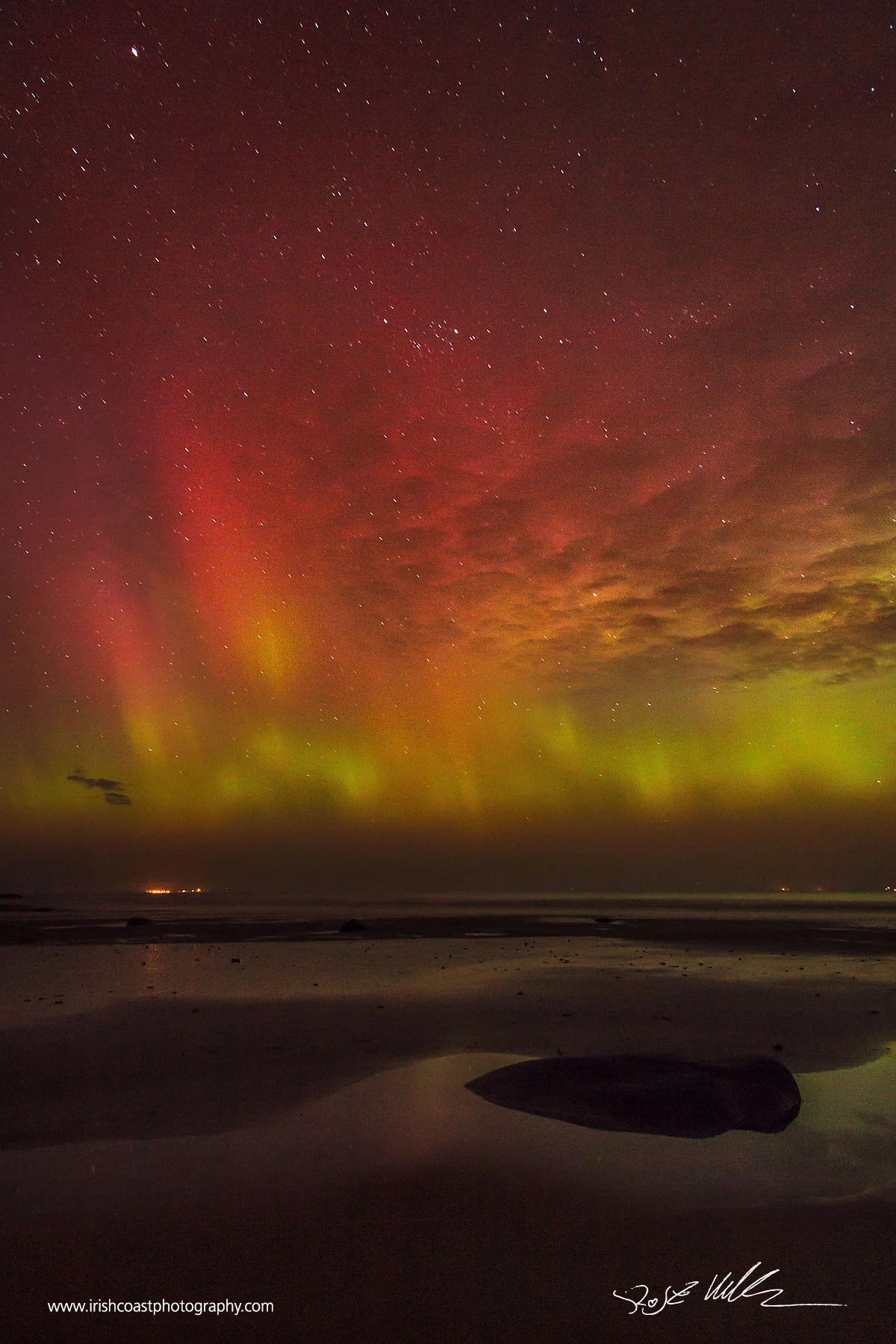 Aurora Borealis over Clew Bay on St. Patrick's Day 2015