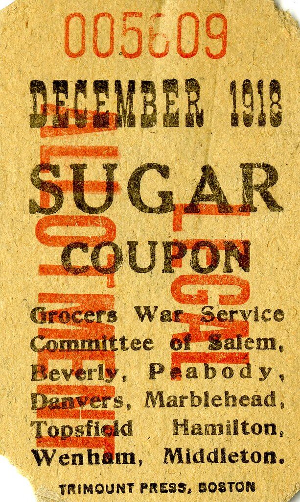 War food ration ticket