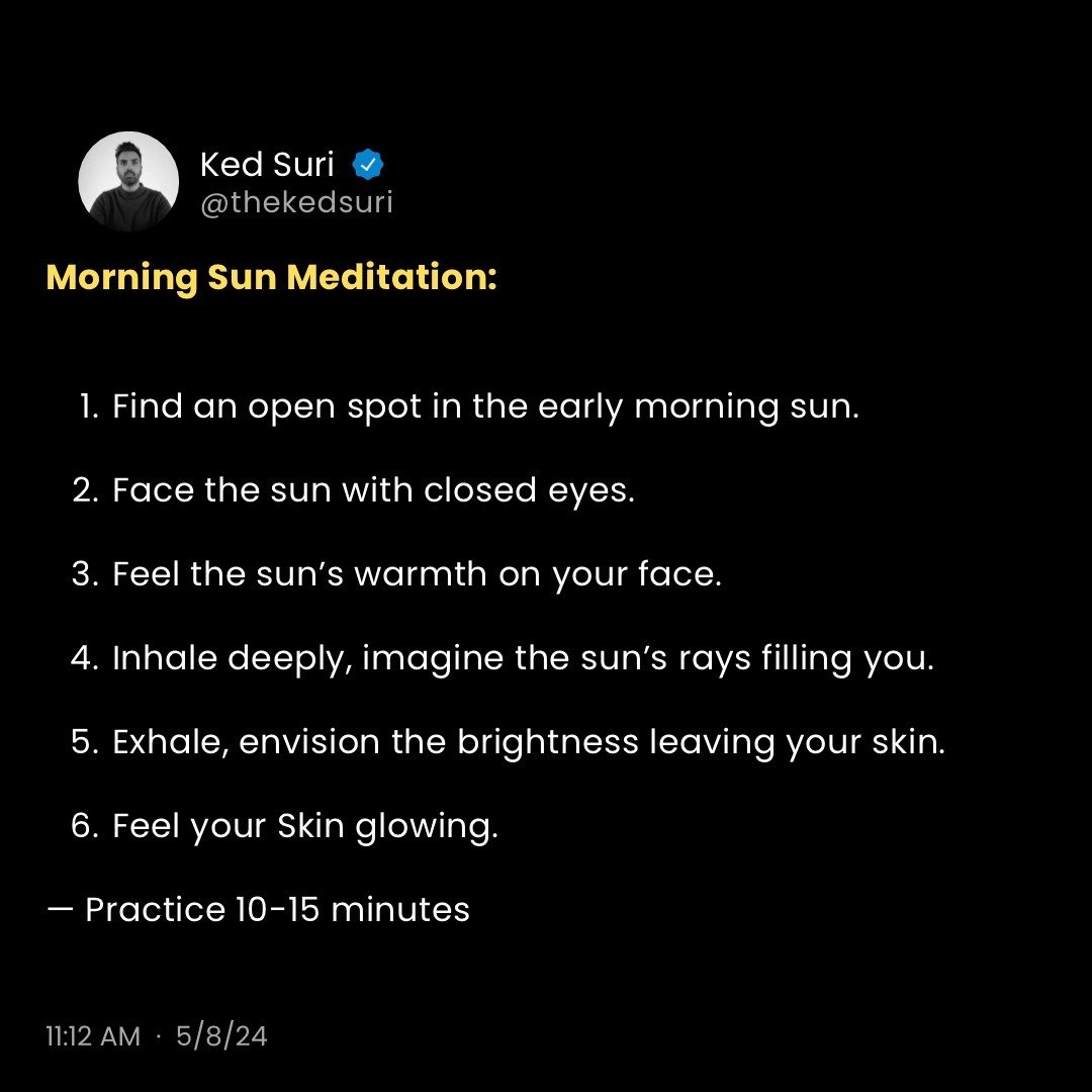 This practice is the perfect addition to your morning routine 🌞