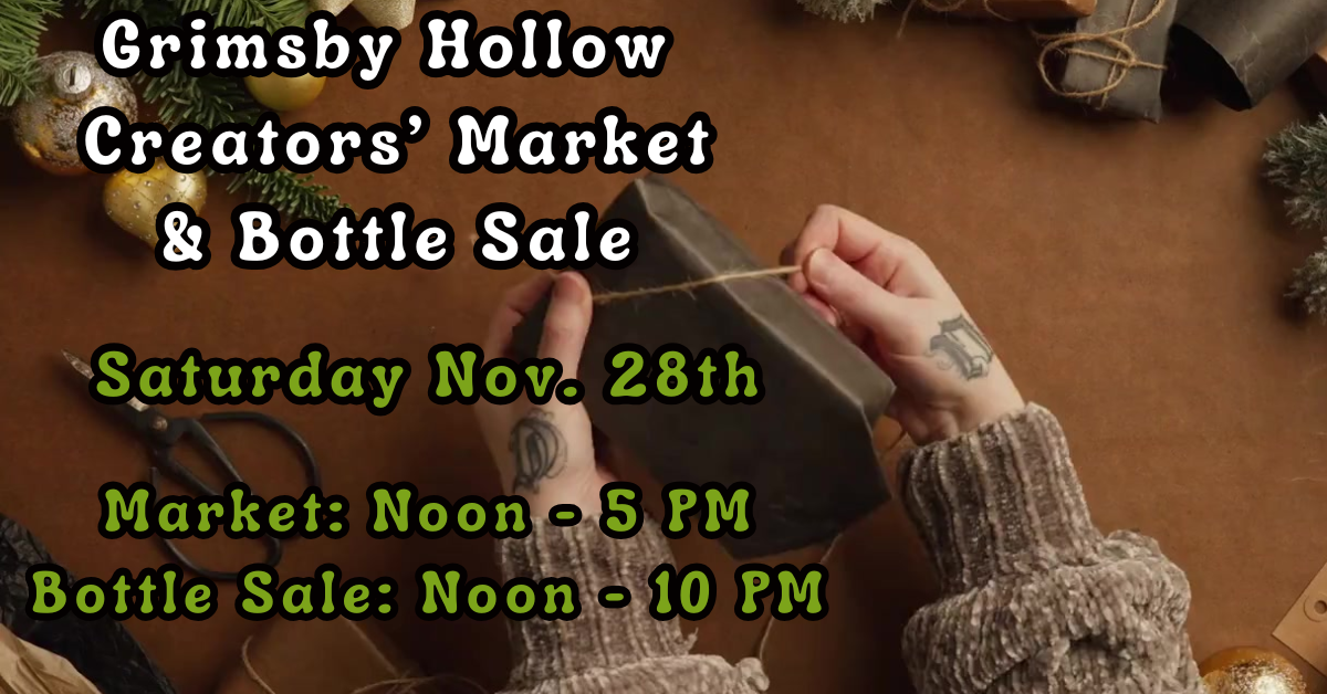Small Business Saturday Creators' Market and Bottle Sale