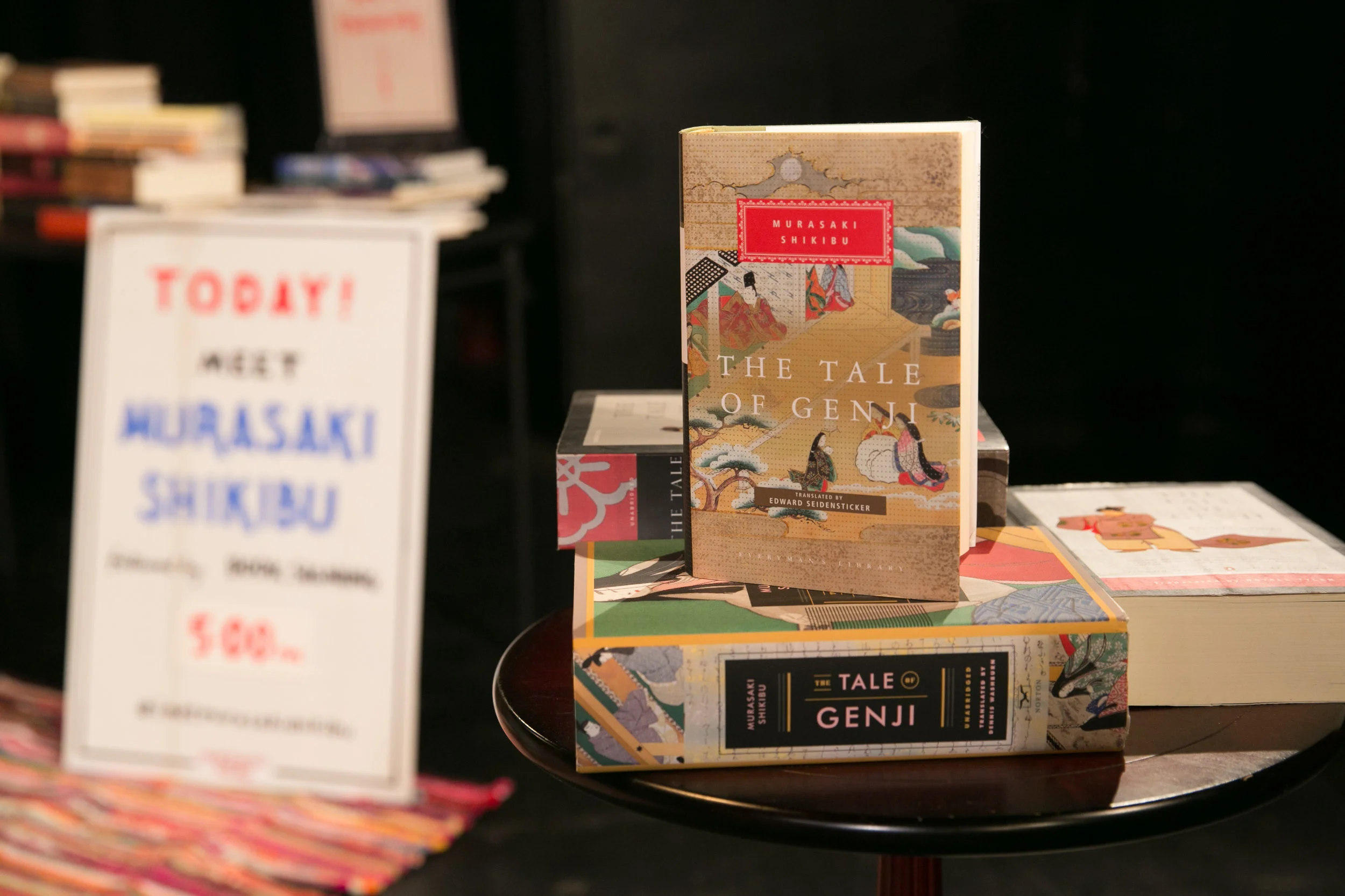 “The Tale of Genji” on a bookstore display
