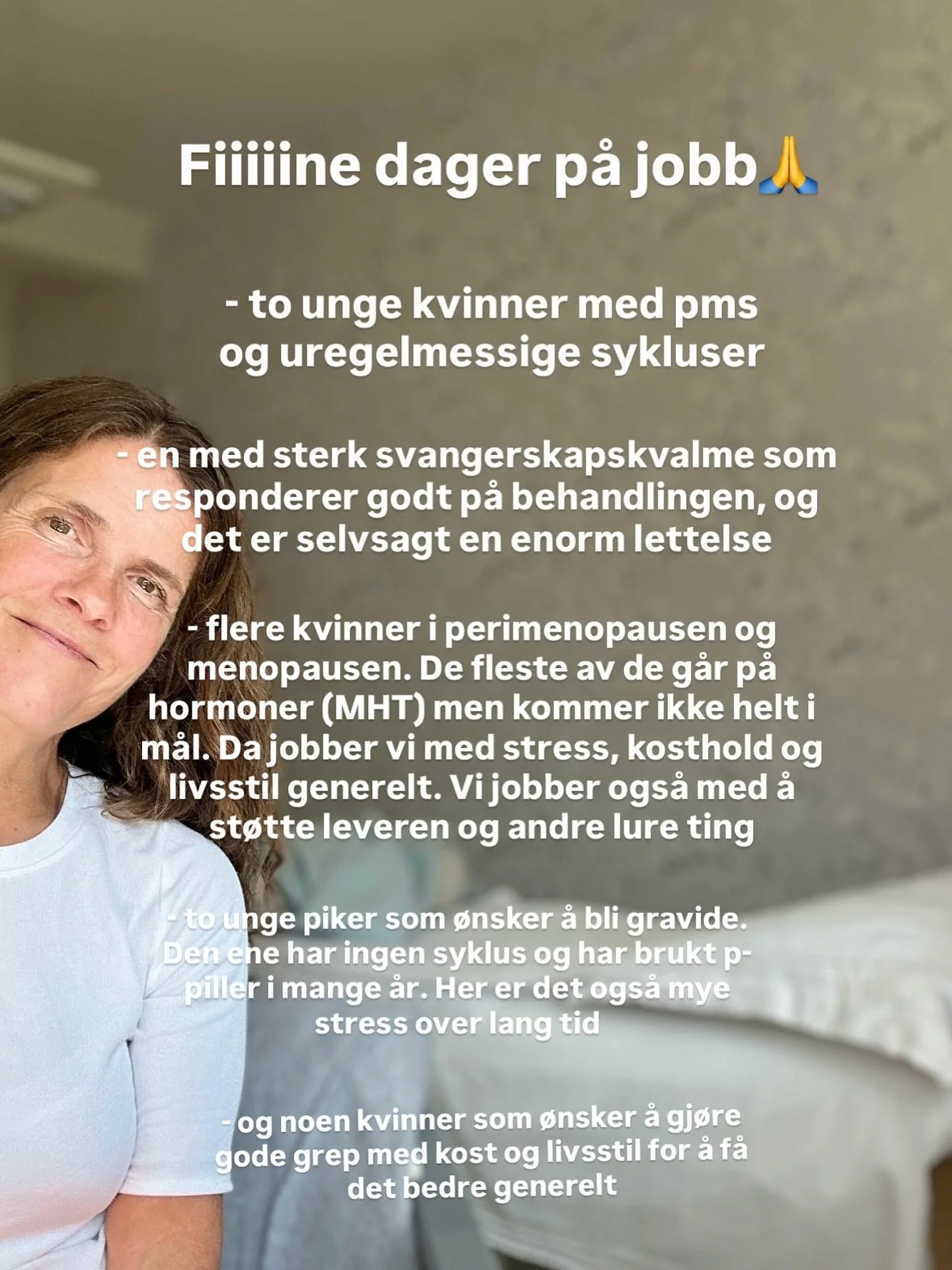 Jeg blir aldri lei av &aring; ha en jobb hvor jeg f&aring;r lov til &aring; hjelpe andre til &aring; f&aring; det bedre &ndash; med &oslash;kt livskvalitet og f&aelig;rre plager. Jeg f&oslash;ler meg virkelig heldig❤️

#Pms #syklus #fertilitet #endom