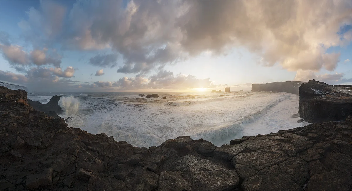 The Rocks Of Kirkjufjara, Iceland