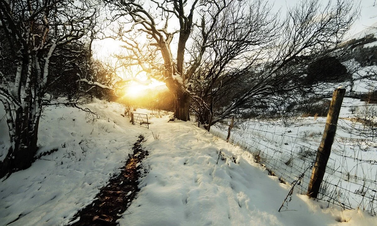 Winter Sunset, Brecon Beacons, Wales
