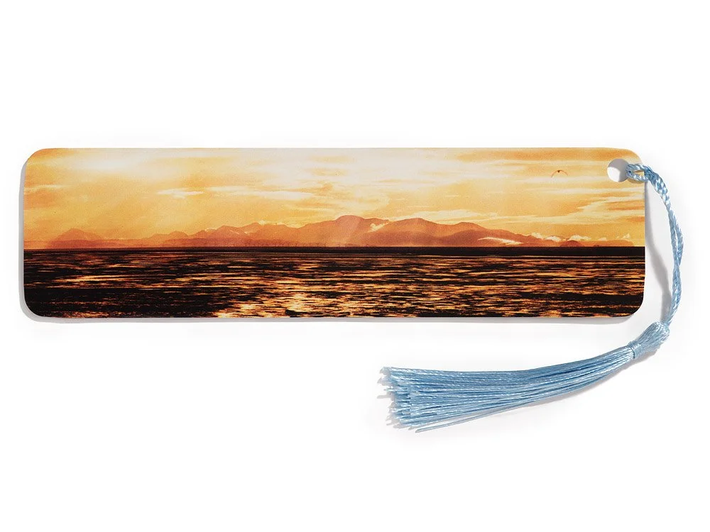 Distant mountains of Eryri/Snowdonia from Southport Pier