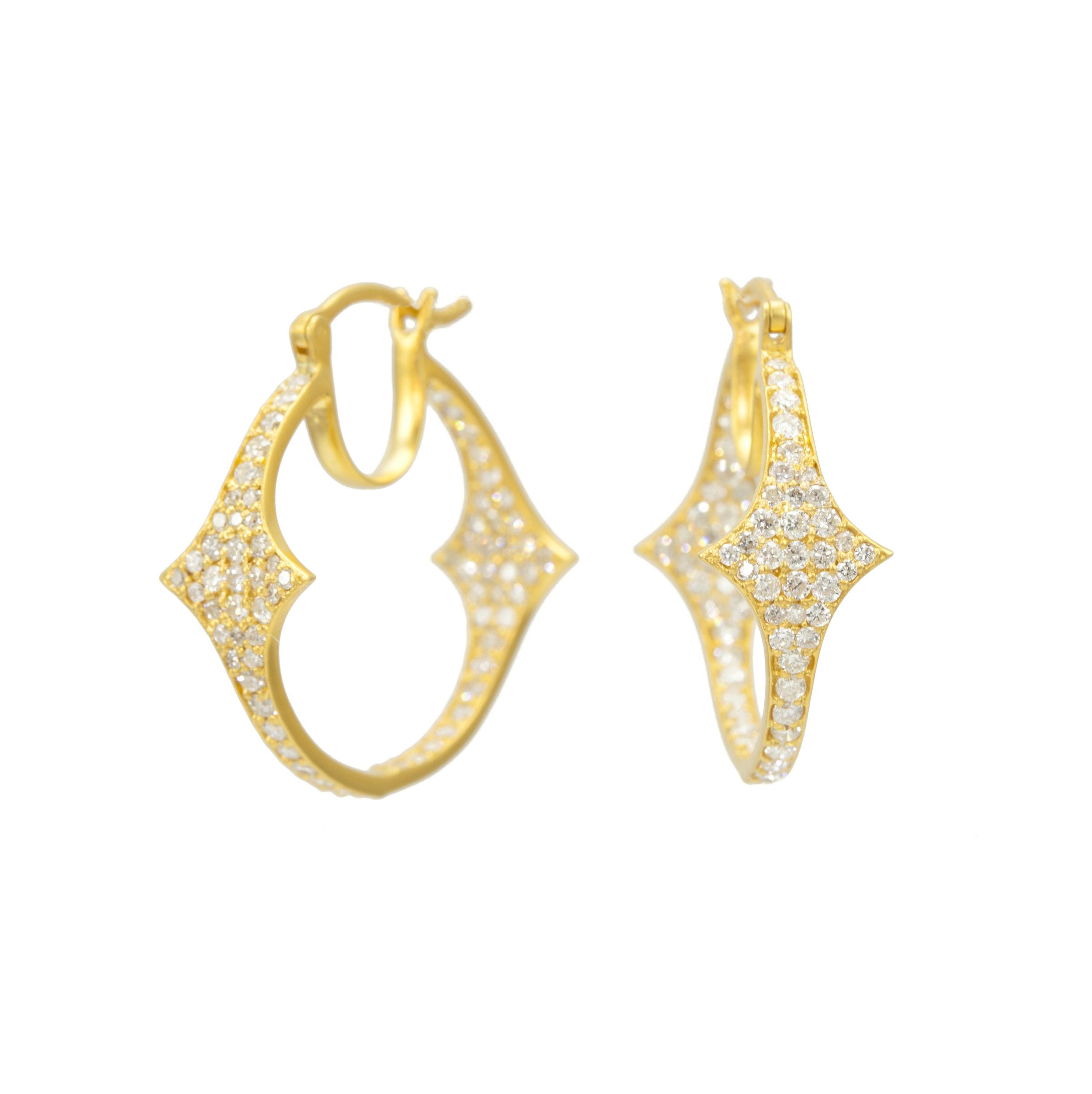 1 Diamond Pave Gold Hoops.jpg