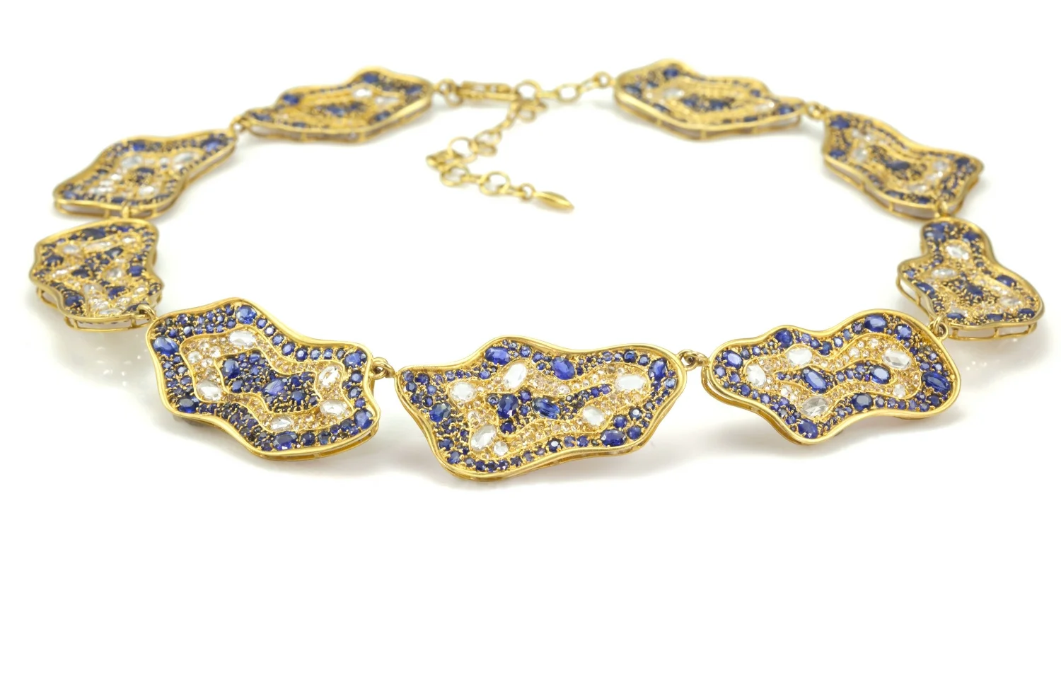 Blue and White Sapphire geode inspired necklace.jpg