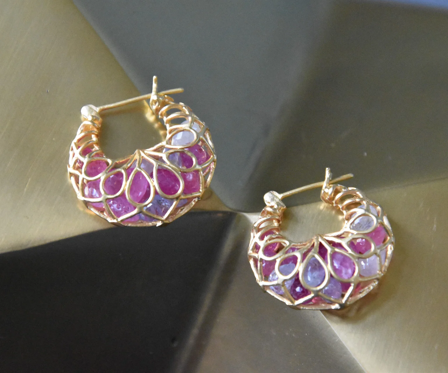 Pink Sapphire Hoops (1 of 1).jpg