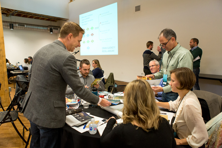 An interactive workshop session brought teams together to think proactively about resilient design.