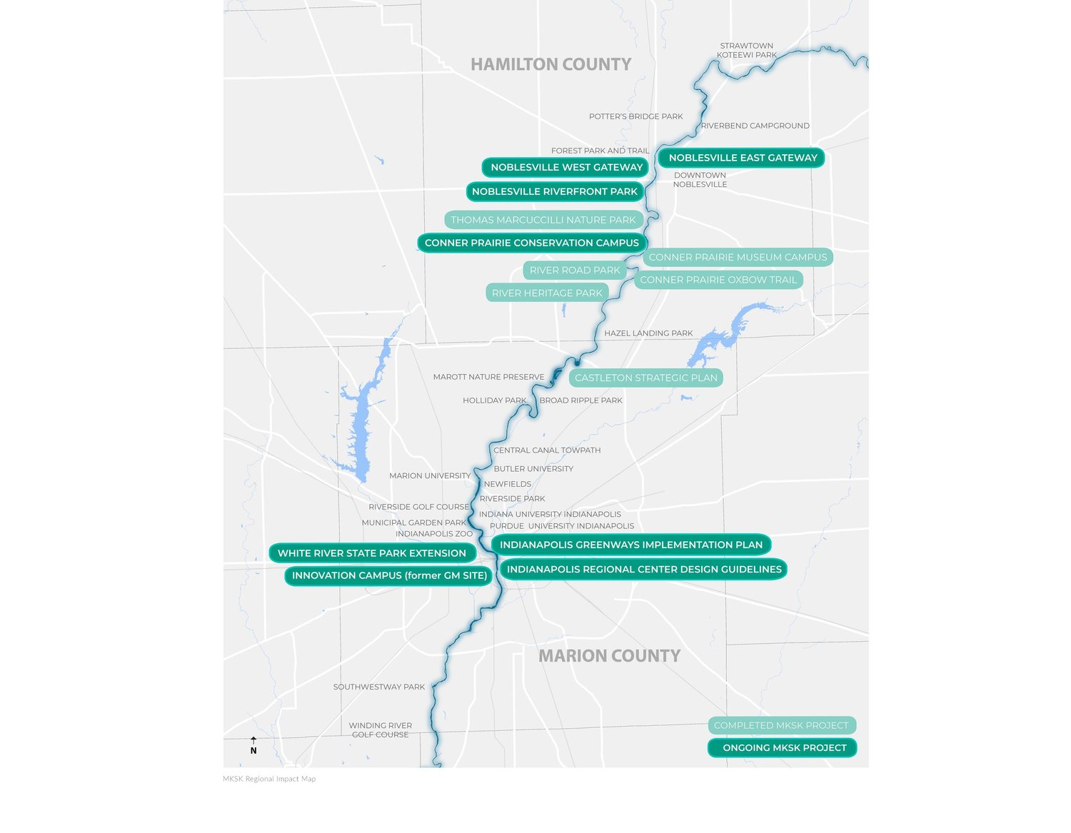 Conner Prairie Map An Emerging White River — MKSK | Planning, Urban Design, & Landscape ...