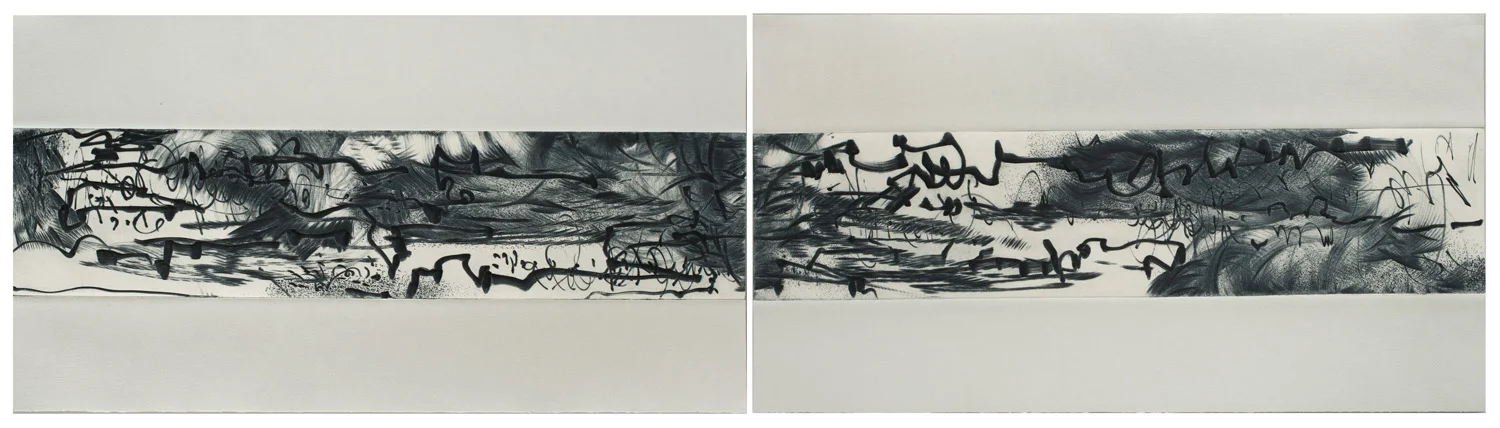 Ink Song Diptych IX and X