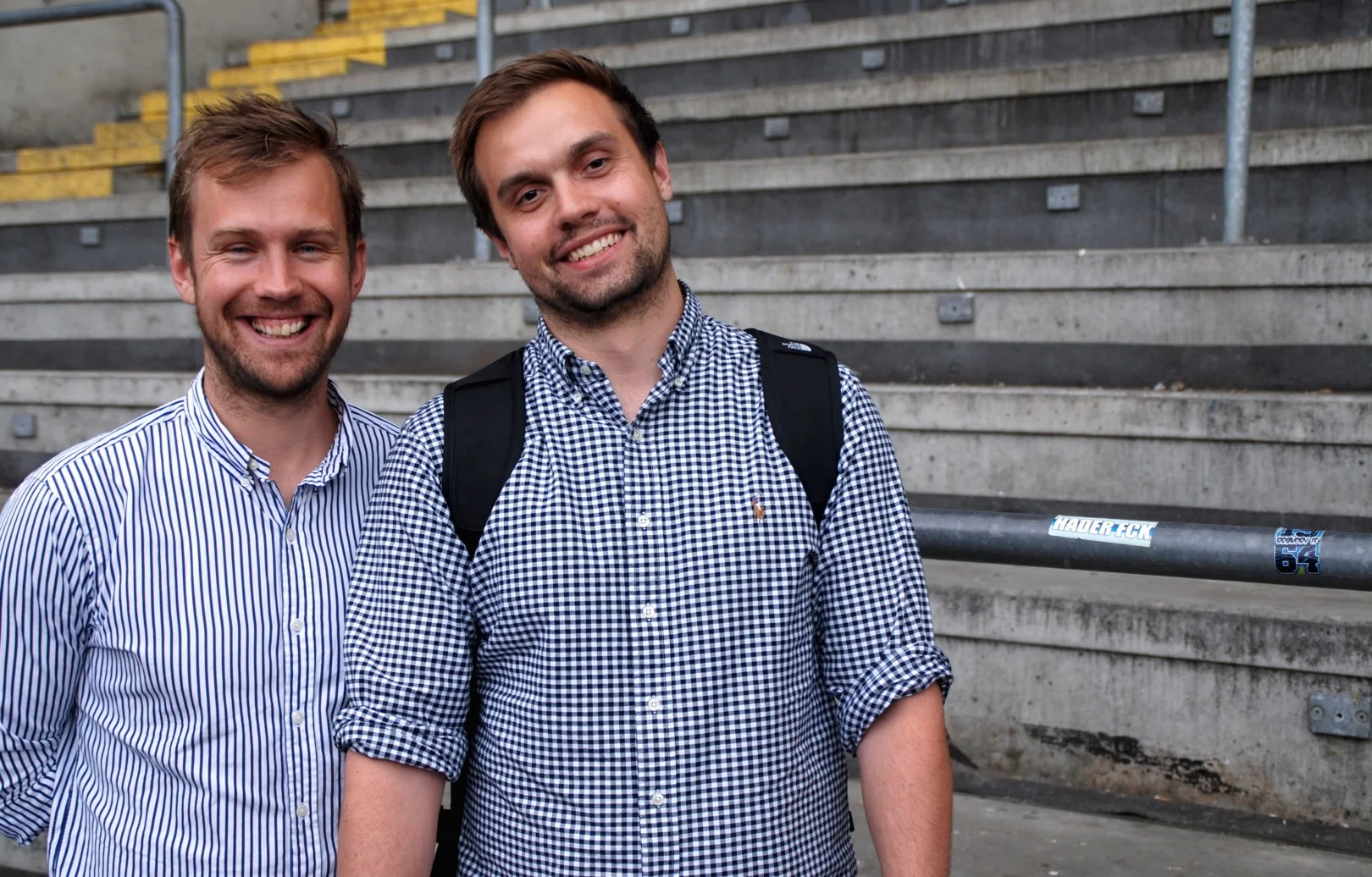 Anders Fink (left) and Patrick Borre