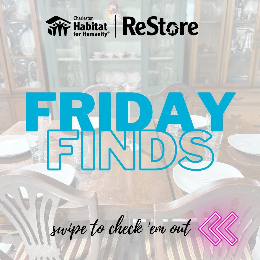 There are lots of treasures at the @chashabitat_restore this week - from vintage sofas to fine China to a retro Easy Bake Oven! Swing by the #ReStore today and find your next deal!
#ChasHabitat #HabitatForHumanity #731MeetingStreet #ShopLocal #Thrift