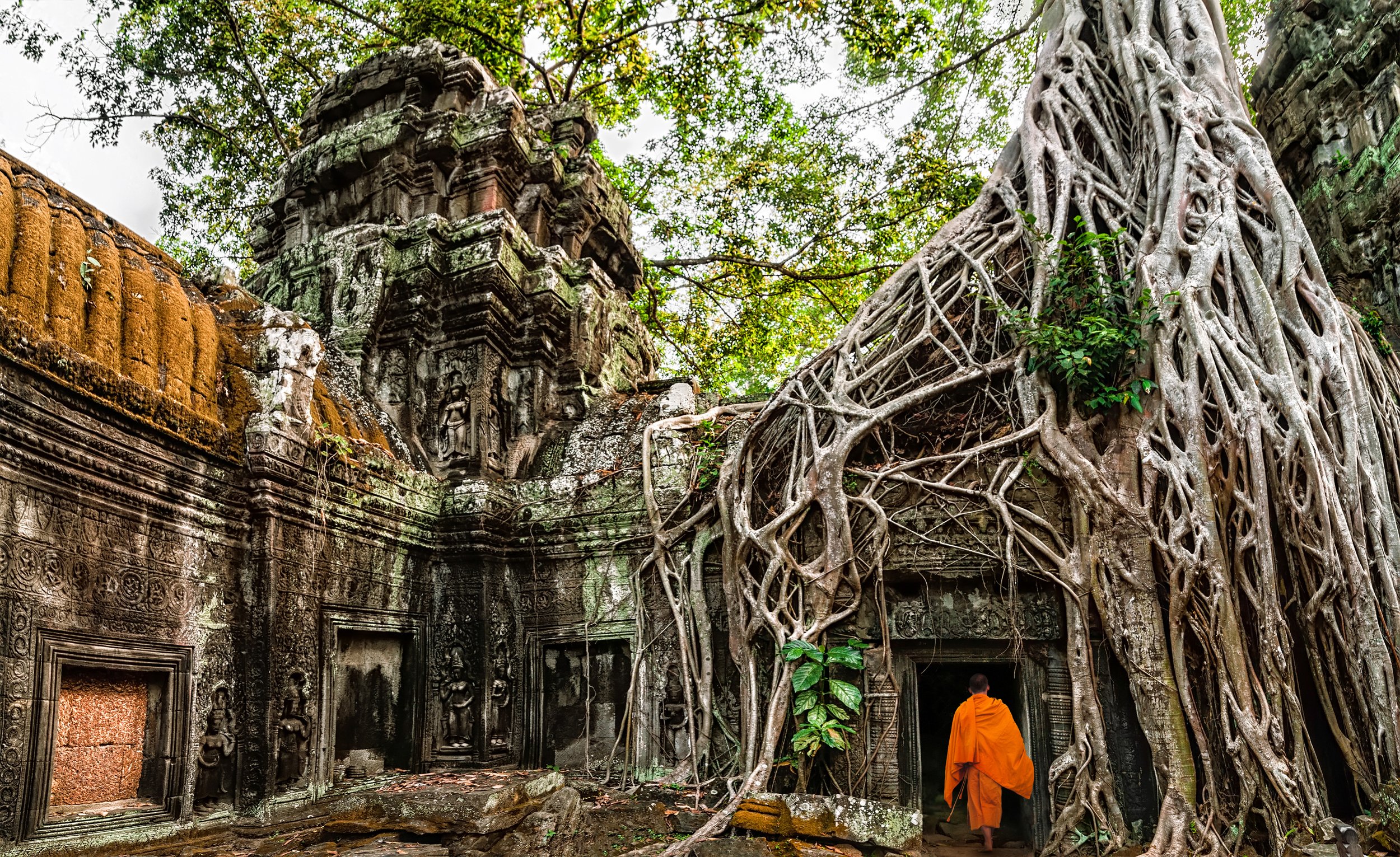 Buddhist monk at Angkor Wat.jpg