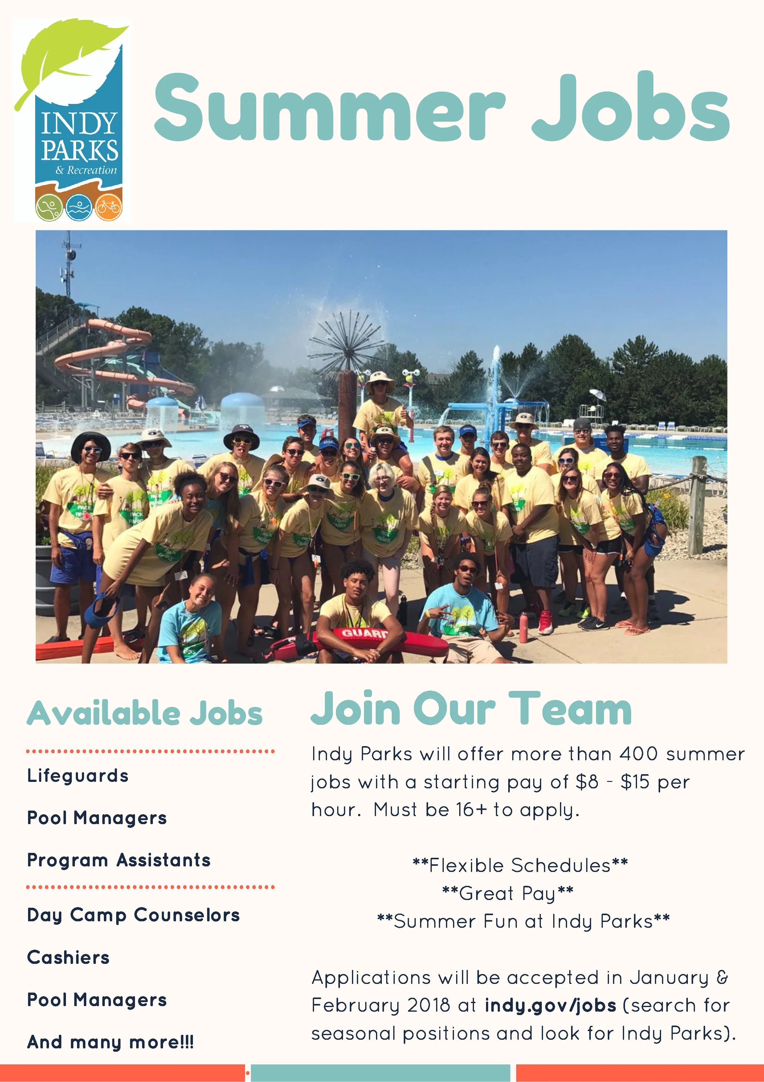 Indy Parks Summer Jobs