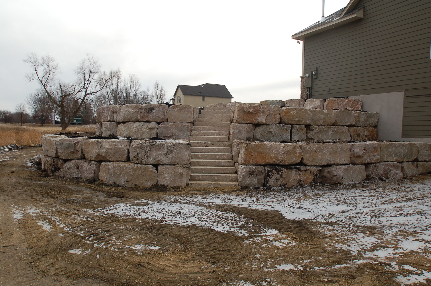 Limestone Boulder Retaining Walls | Twin Cities, MN — Stonewall Inc