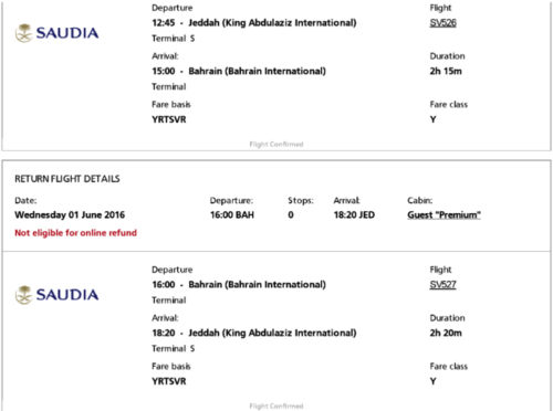Saudia airlines boarding pass
