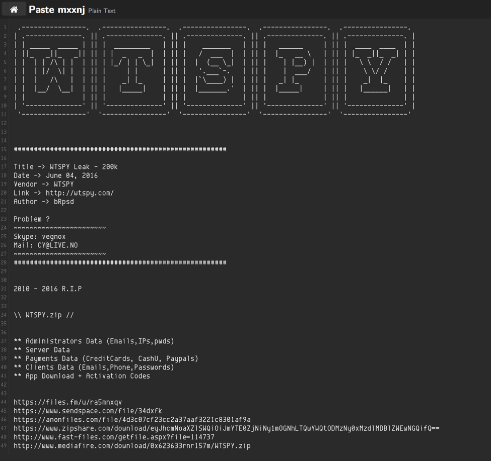 Figure SEQ Figure \* ARABIC 5 https://ghostbin.com/paste/mxxnj
