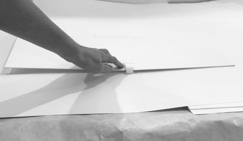 three giant handmade pop-up cards of Van Deysselstraat, West Amsterdam