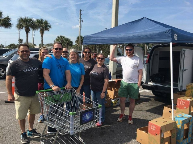 Beach Church in Jacksonville Beach donated 8,793 pounds of food.