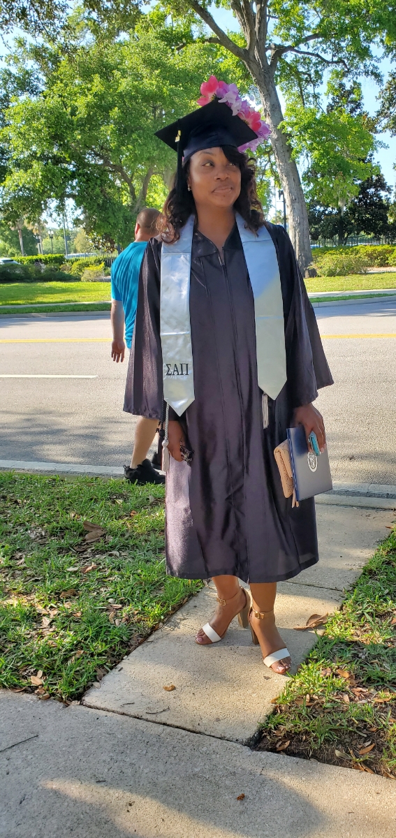 Almira will be graduating from FSCJ this spring and recently attended her Health and Sciences Pinning Ceremony in early May. Once she completes her two state exams, Almira will officially be a licensed Respiratory Therapist!