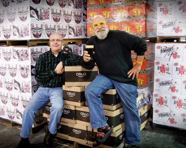 Magic Hat Brewing Company President/CEO Martin Kelly and Conductor of Cosmic Symphonies Alan Newman