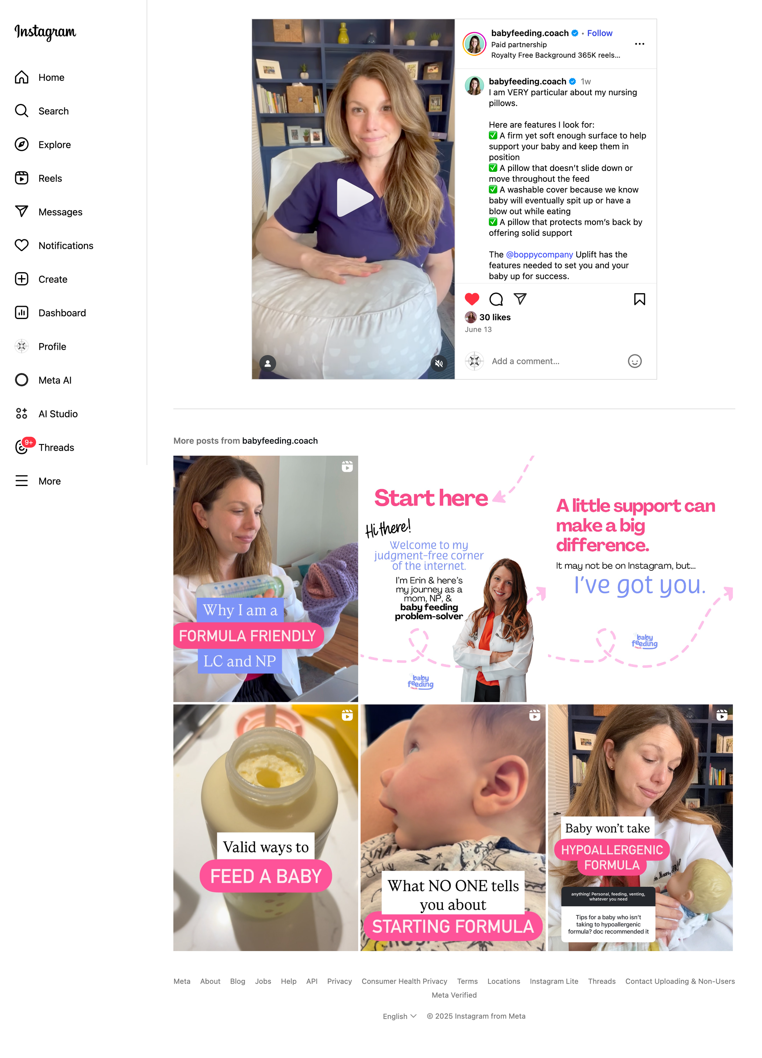 babyfeeding.coach, Instagram Reel