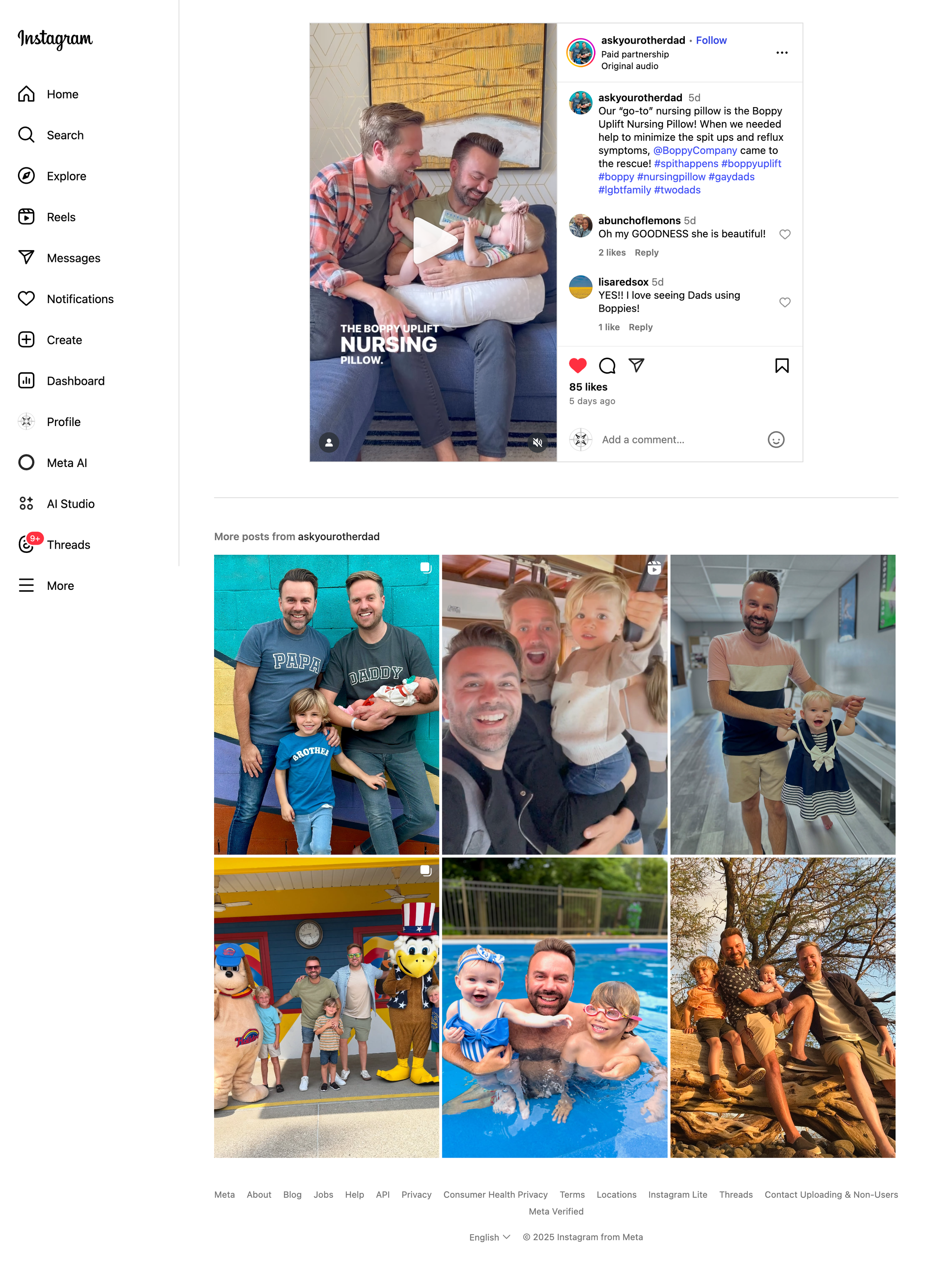 askyourotherdad, Instagram Reel