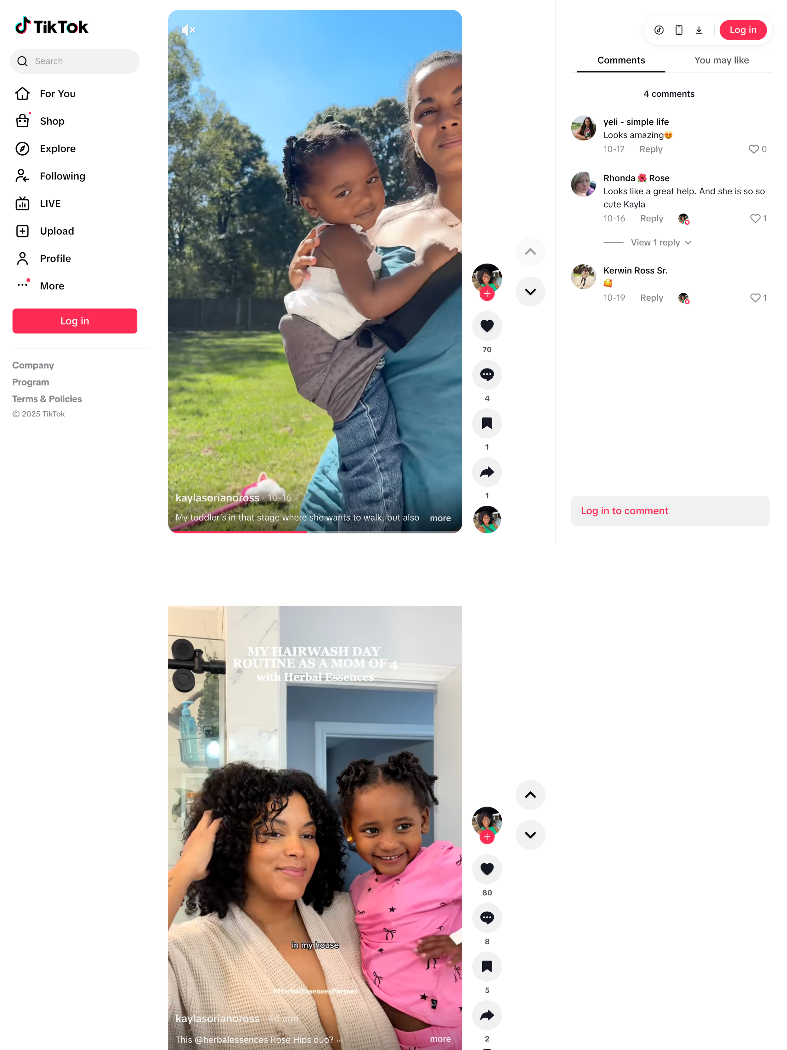 kaylasorianoross, TikTok