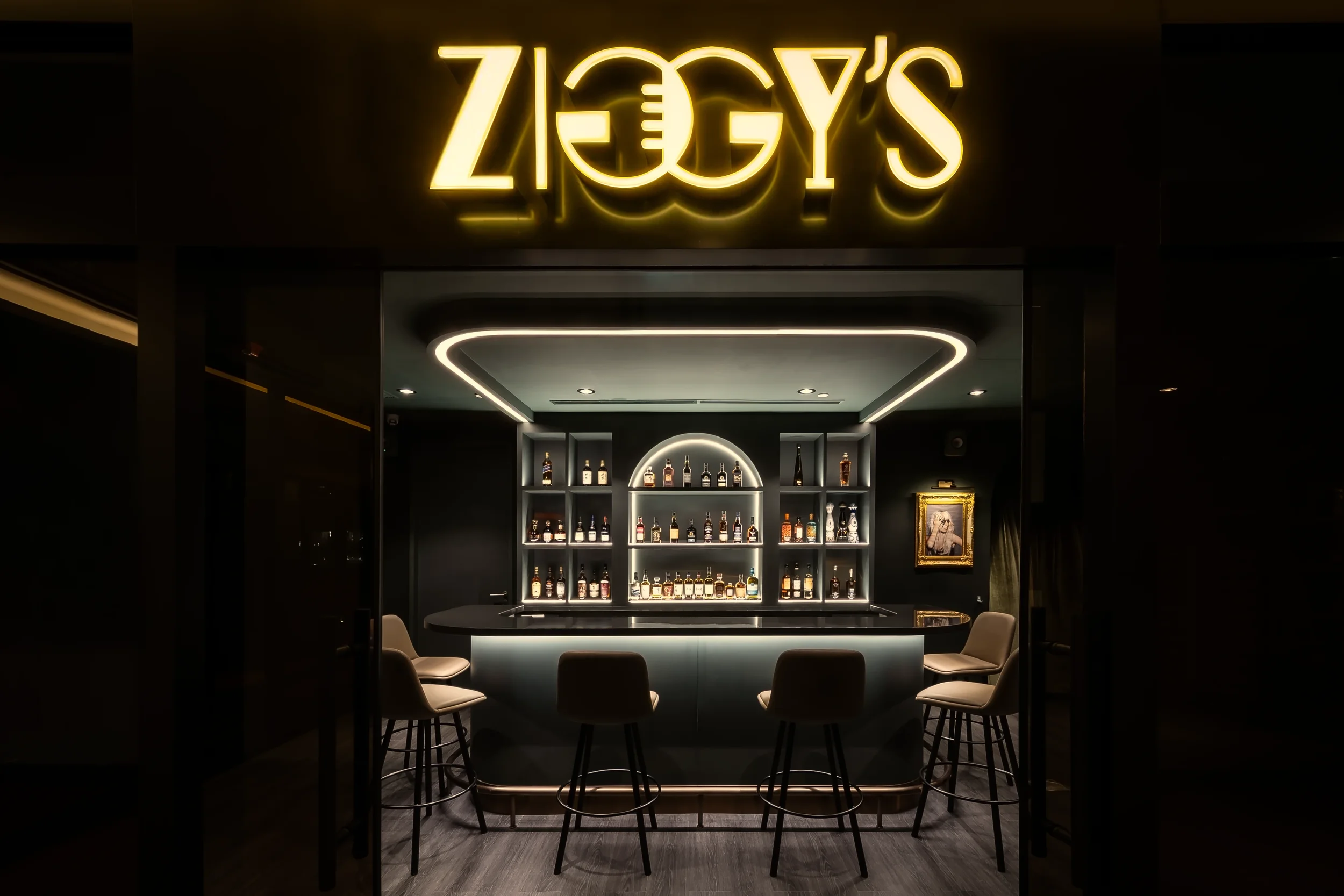 ZIGGY’S CHIJMES luxury private karaoke room in Singapore entrance.webp